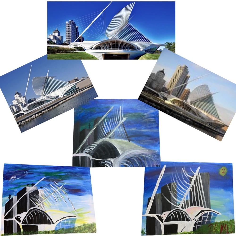 MILWAUKEE ART MUSEUM PAINTING - Picture 7 of 7